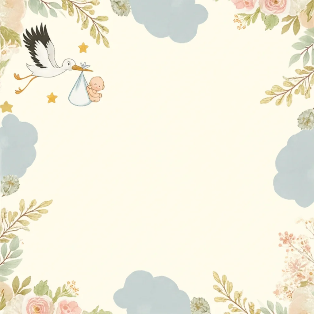 Stork Delivery Baby Shower baby shower invitation template