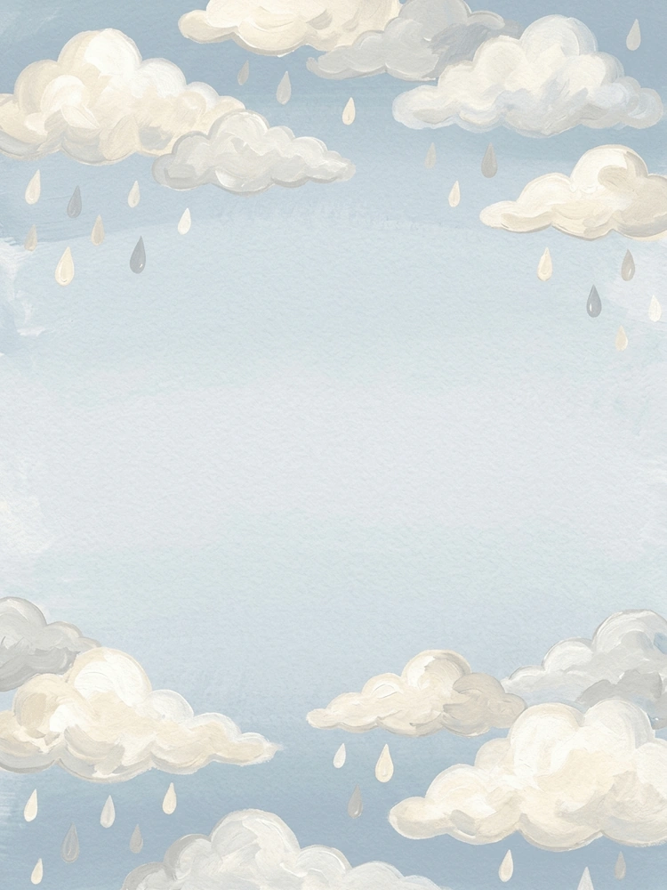 Little Cloud — a free blue baby shower invitation template on InviteDrop