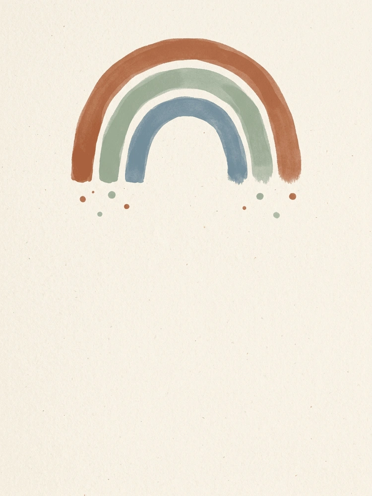 Modern Rainbow — a free classic baby shower invitation template on InviteDrop