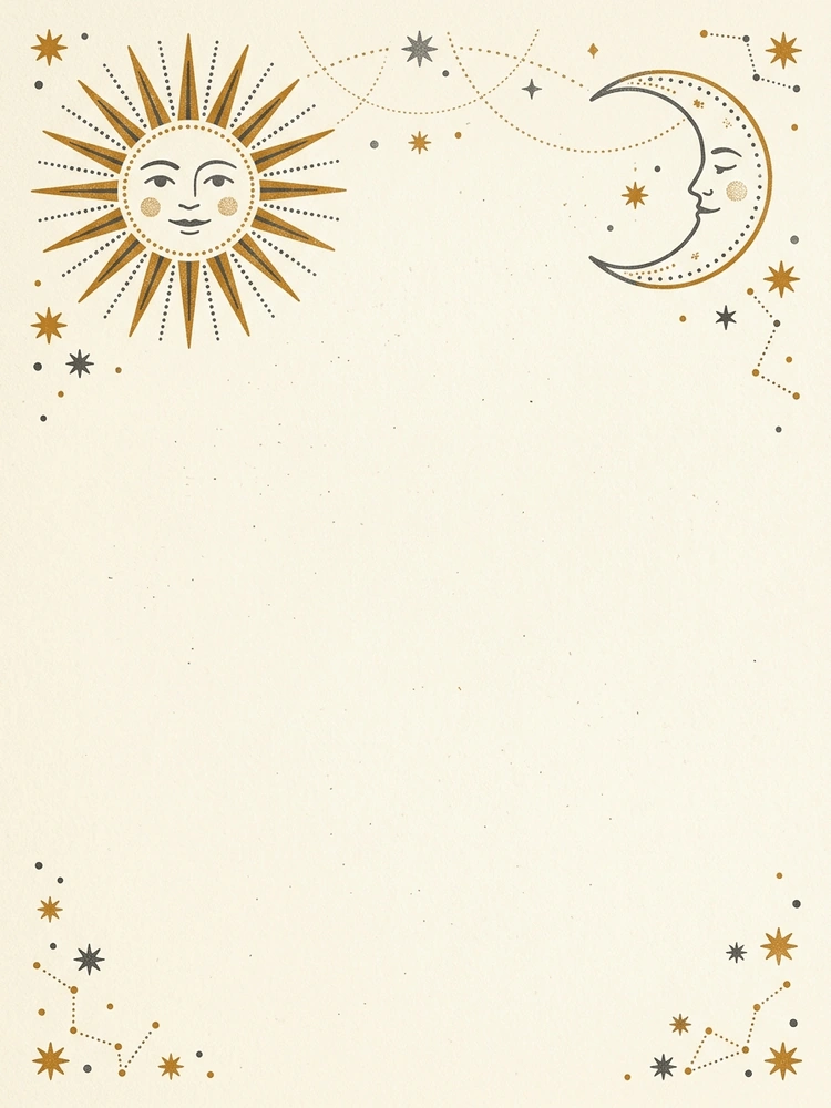 Sun & Moon — a free classic baby shower invitation template on InviteDrop