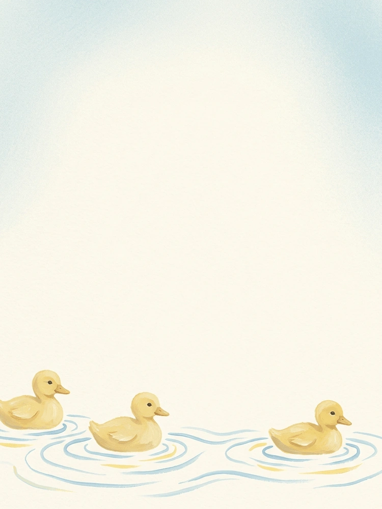 Little Ducklings — a free playful baby shower invitation template on InviteDrop