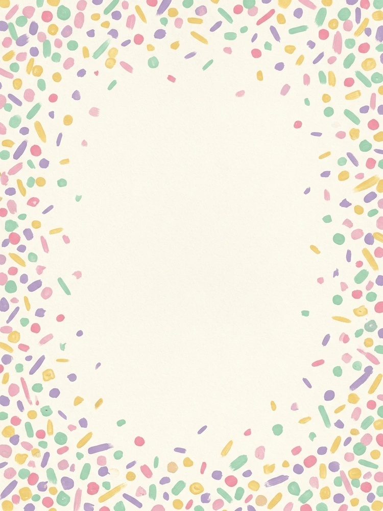 Soft Confetti — a free playful baby shower invitation template on InviteDrop