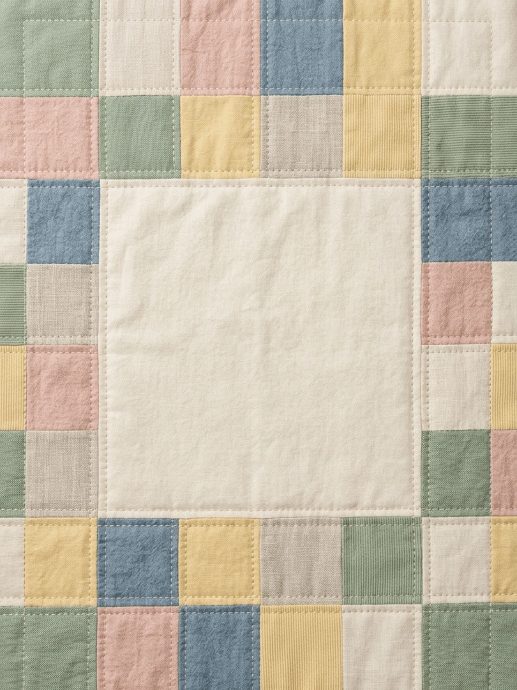 Patchwork Quilt — a free classic baby shower invitation template on InviteDrop