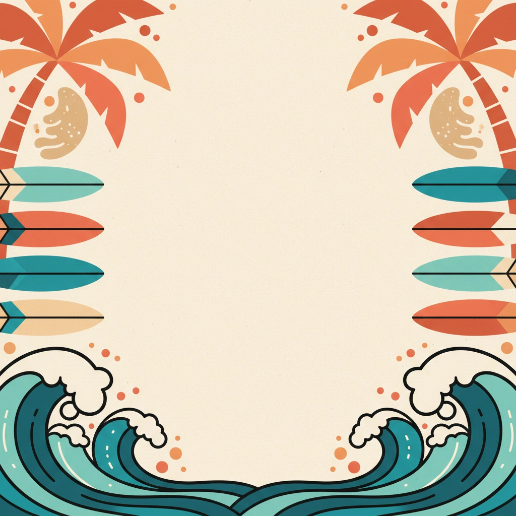 Beach Weekend bachelor party invitation template