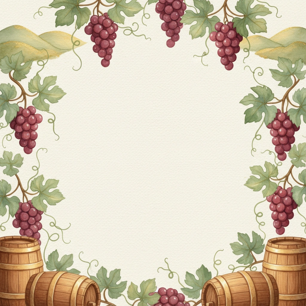 Vineyard bridal shower invitation template