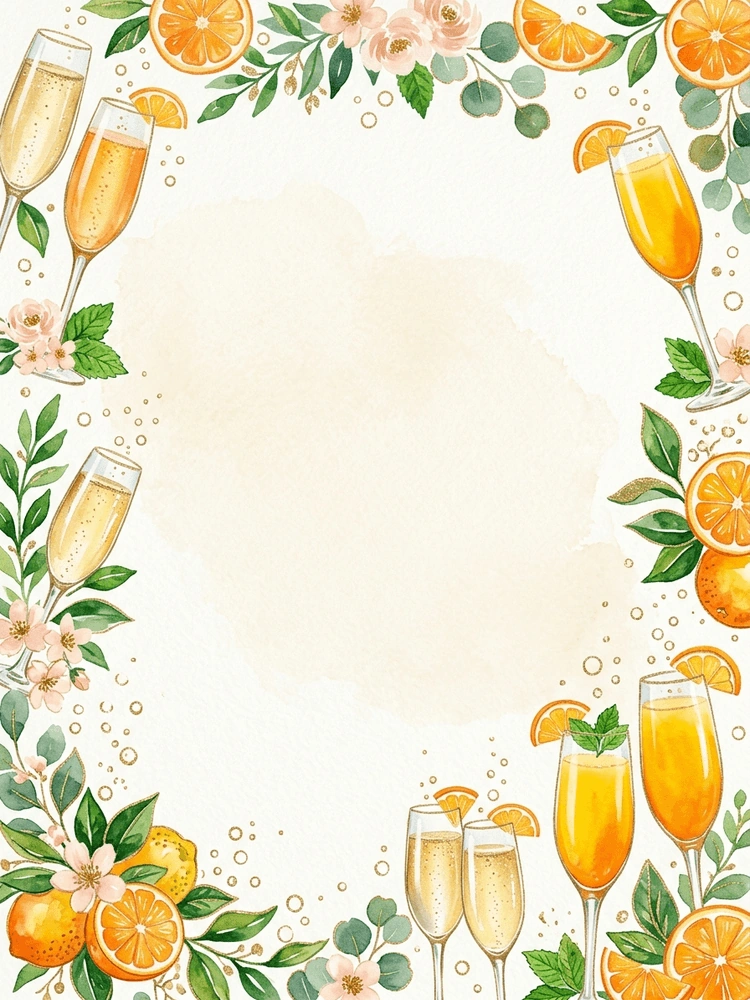 Champagne Brunch — a free playful bridal shower invitation template on InviteDrop