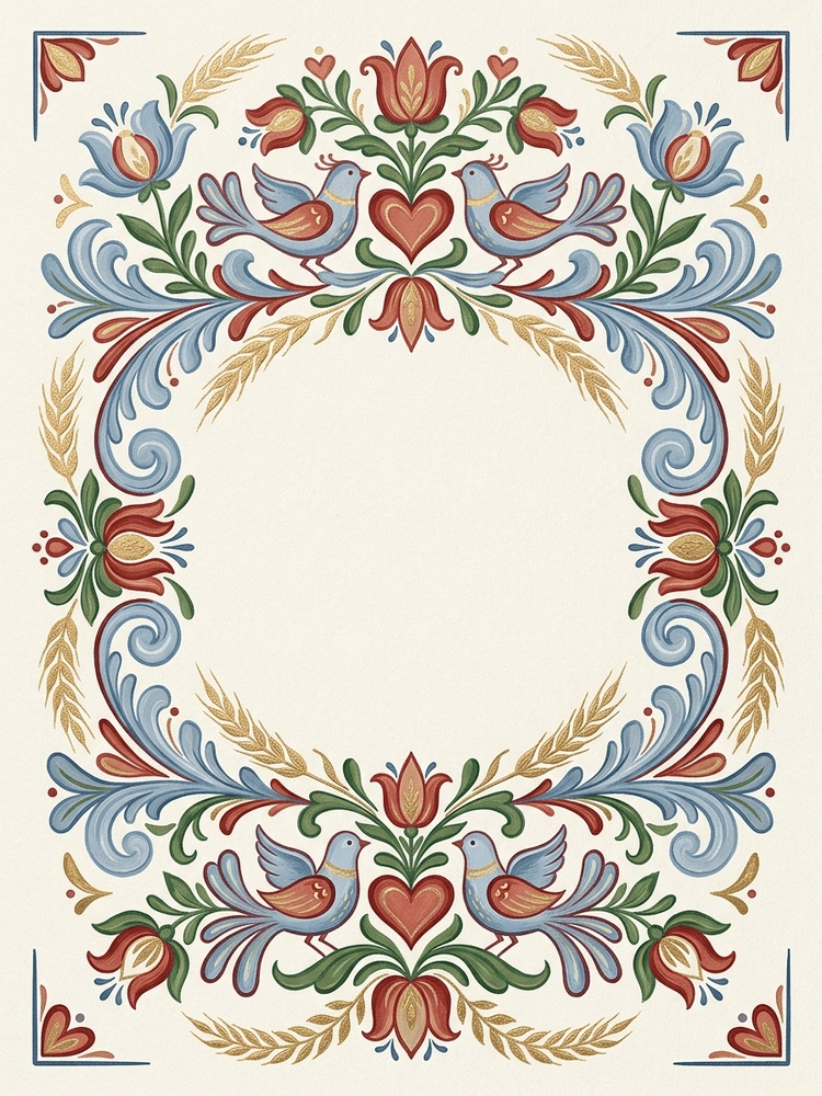 Scandi Folk Bridal — a free pink bridal shower invitation template on InviteDrop
