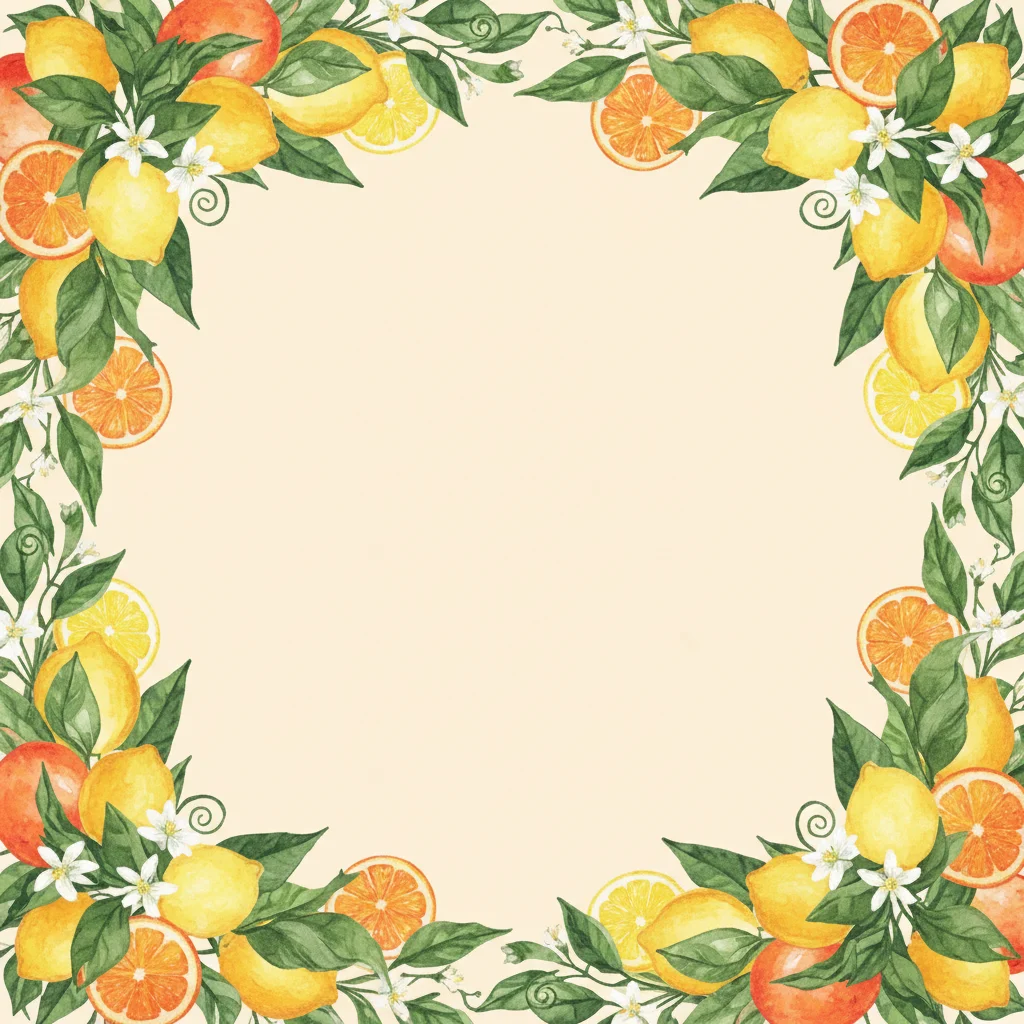 Citrus Fresh Bridal Shower bridal shower invitation template
