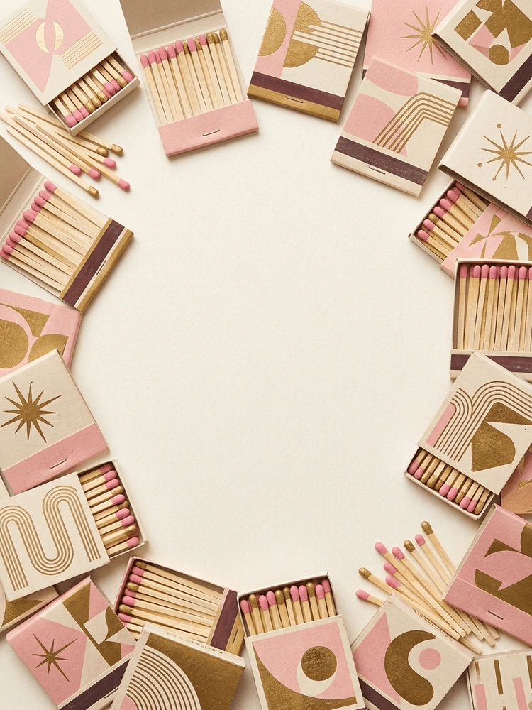 Matchbook Collage — a free vintage bridal shower invitation template on InviteDrop