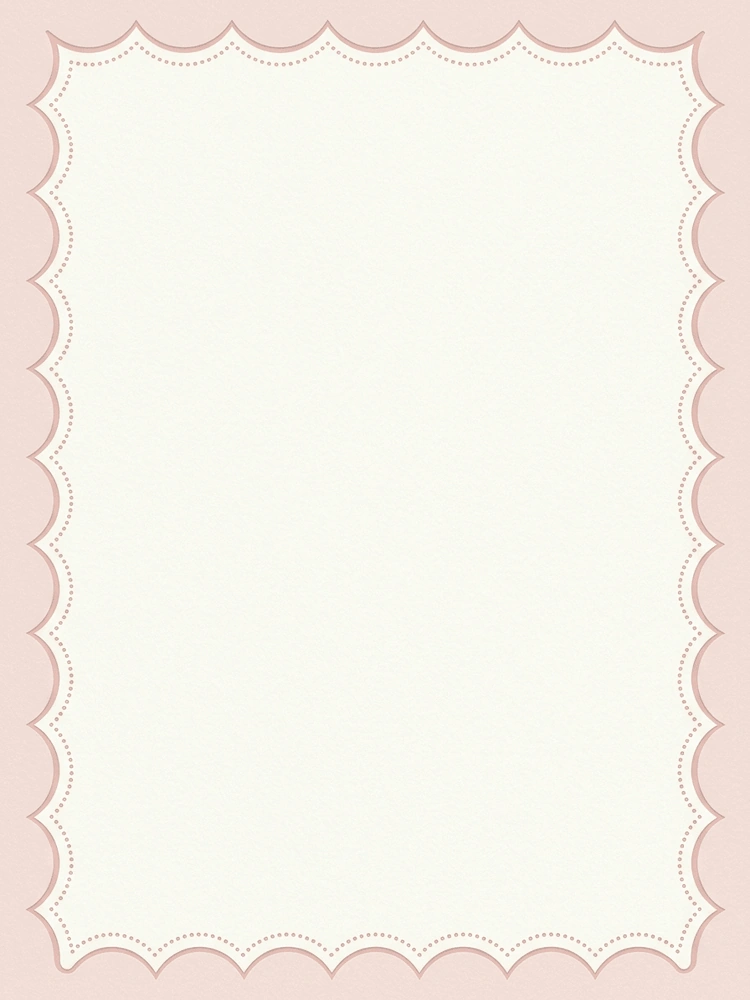 Scallop & Dot — a free playful bridal shower invitation template on InviteDrop