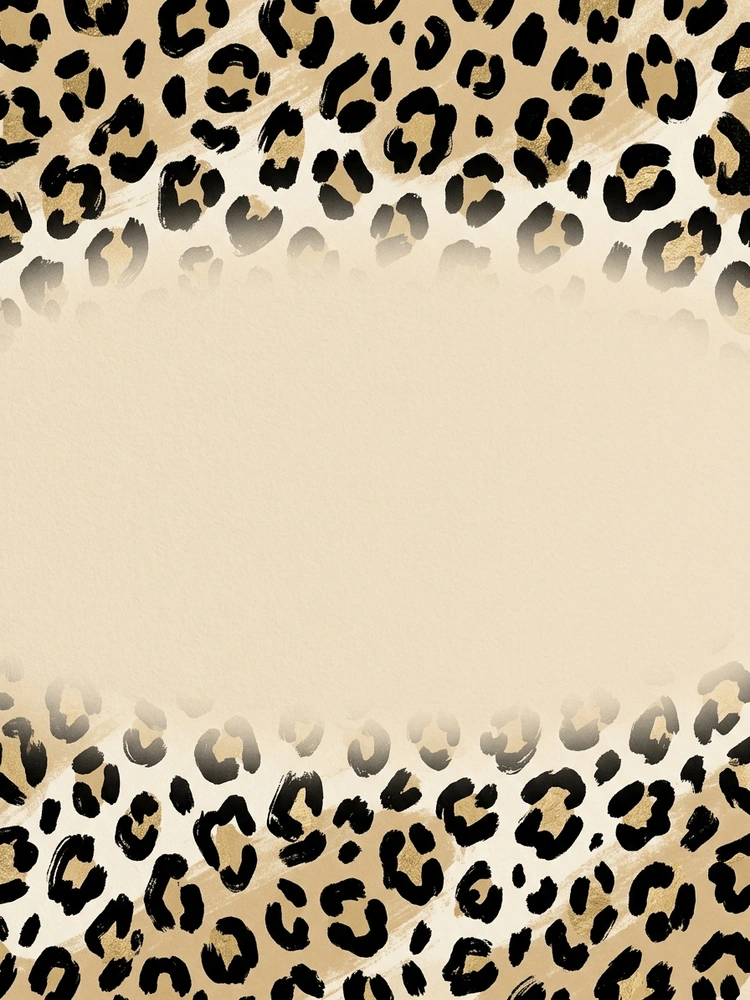 Leopard Luxe — a free gold bridal shower invitation template on InviteDrop