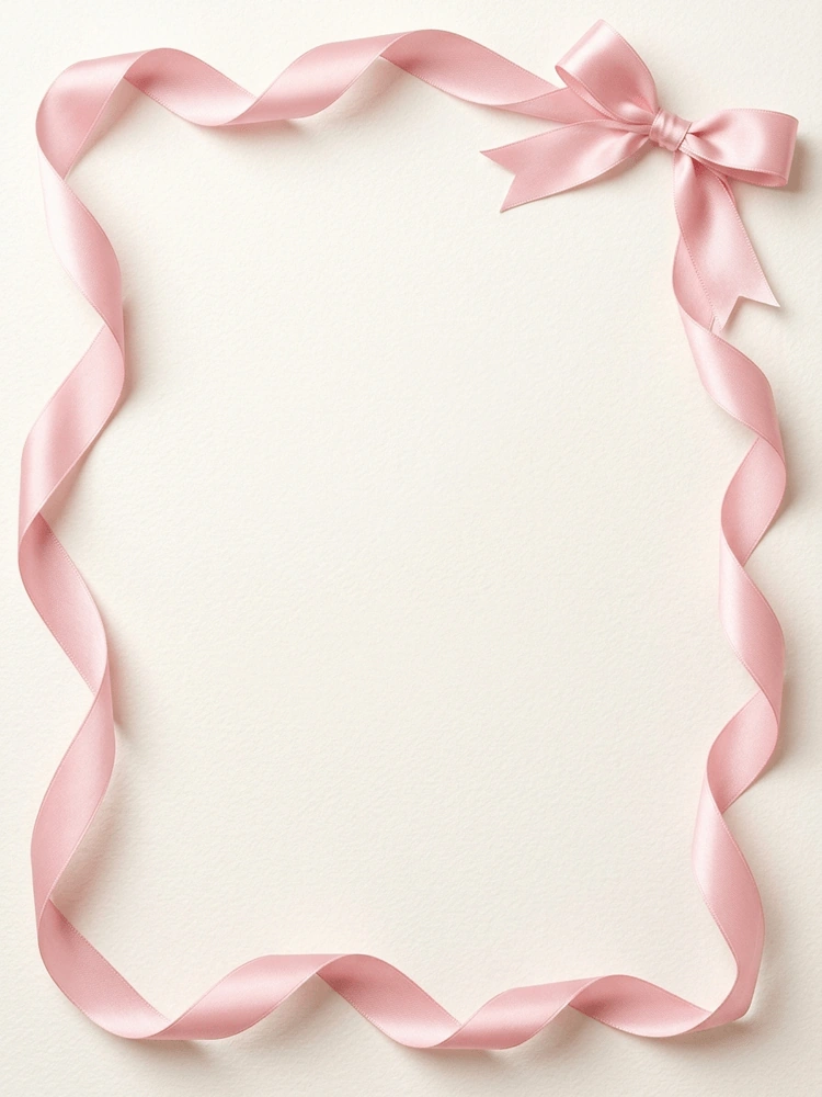 Ribbon Dance — a free pink bridal shower invitation template on InviteDrop