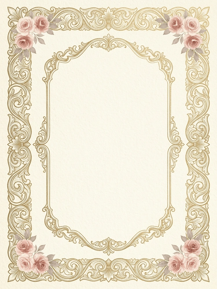Vintage Cameo — a free classic engagement invitation template on InviteDrop