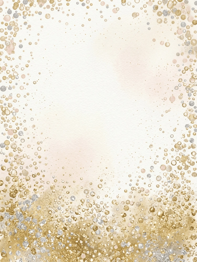 Champagne Fizz — a free gold engagement invitation template on InviteDrop