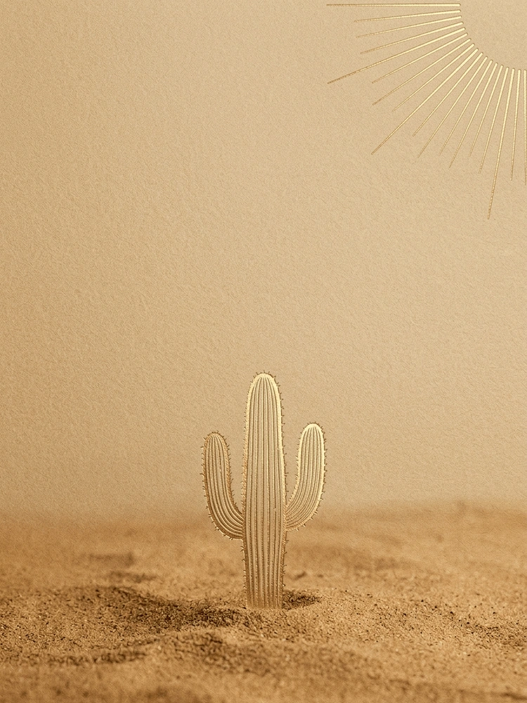 Found Our Oasis — a free classic engagement invitation template on InviteDrop