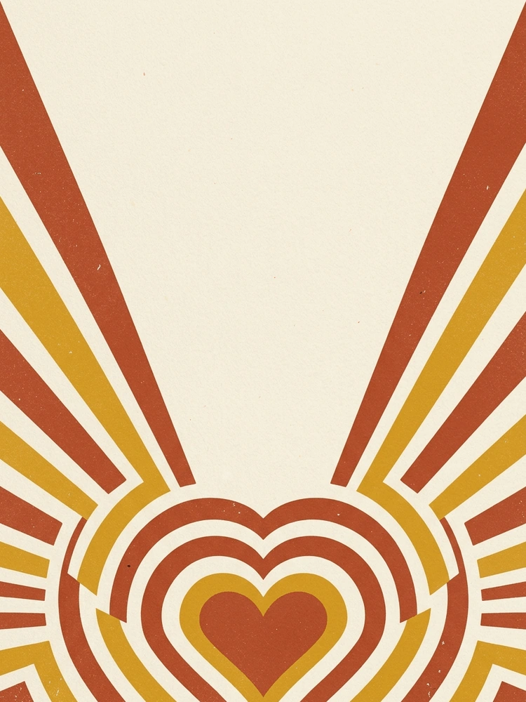 Groovy Love — a free classic engagement invitation template on InviteDrop