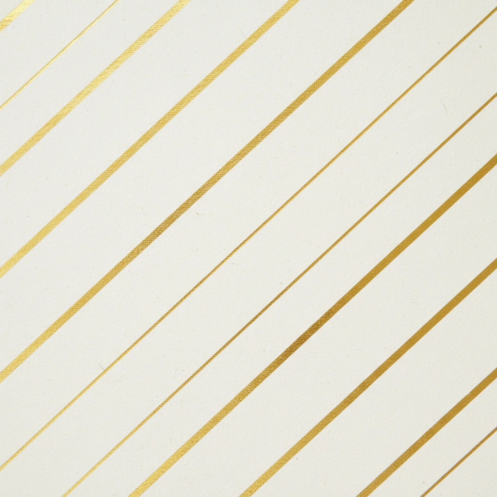 Gold Stripes graduation invitation template
