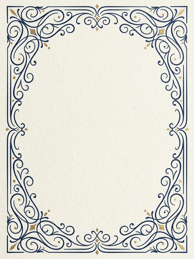 Ink Flourish — a free gold graduation invitation template on InviteDrop