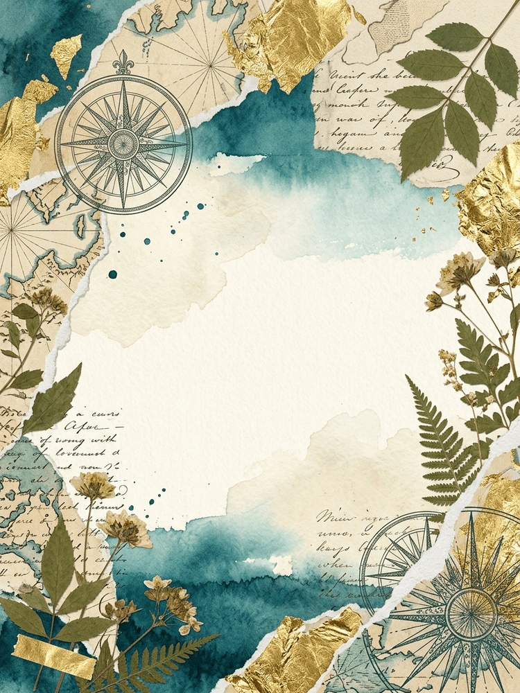 Future Collage — a free gold graduation invitation template on InviteDrop