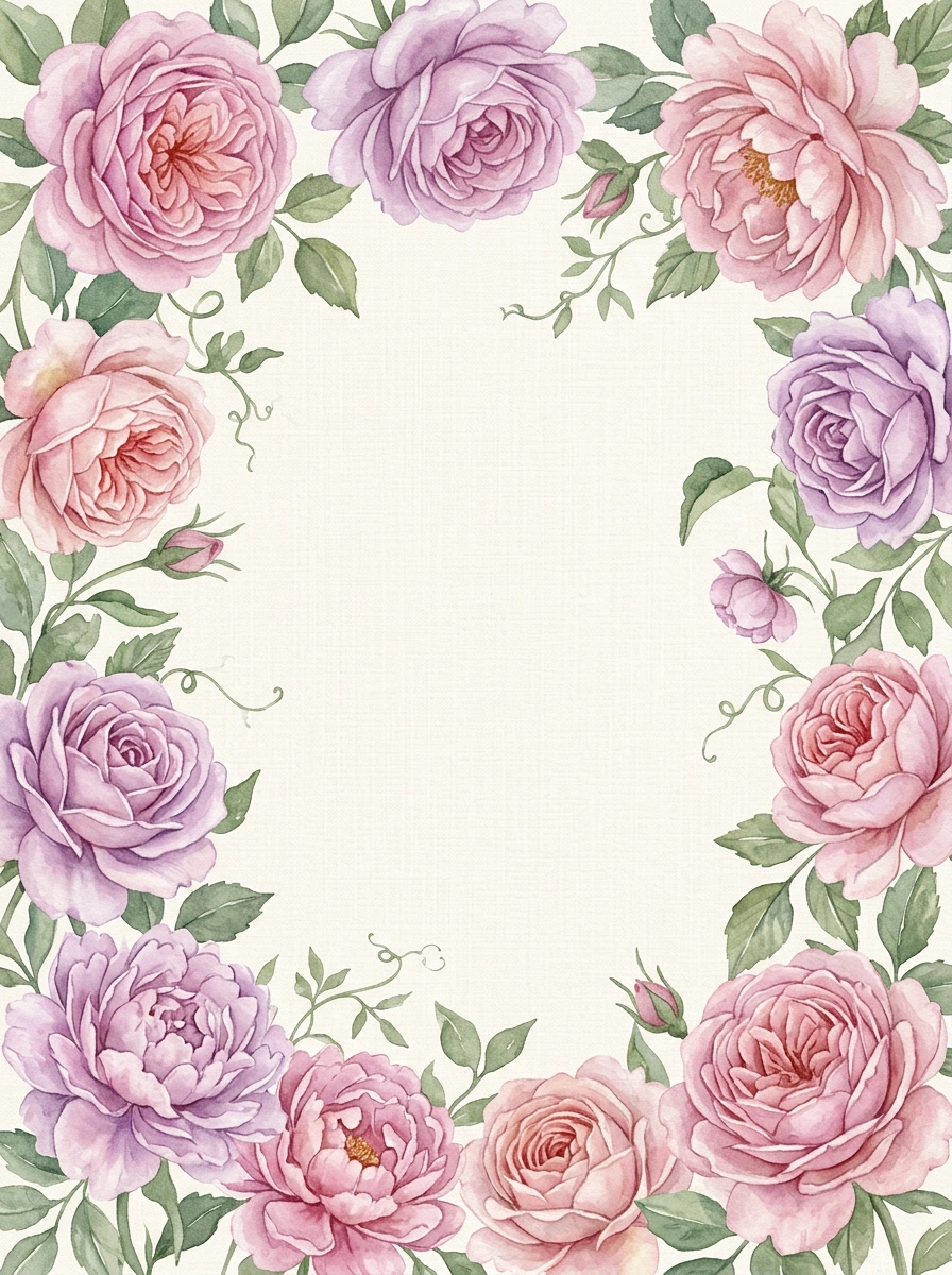 Mothers Day Floral mothers day invitation template