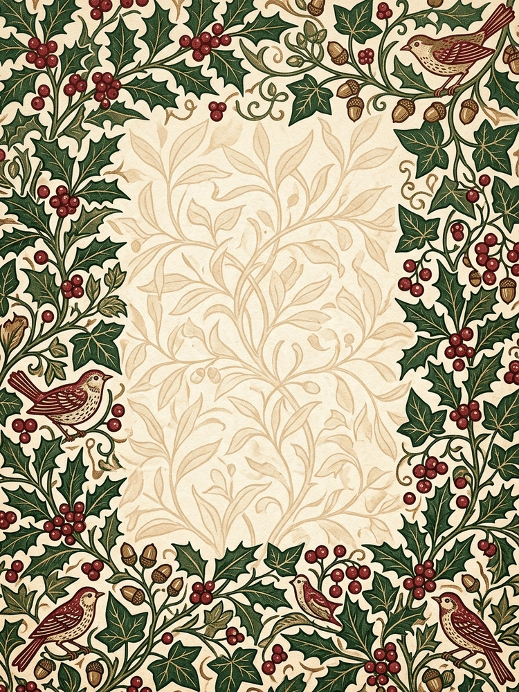 Morris Holly — a free classic christmas invitation template on InviteDrop