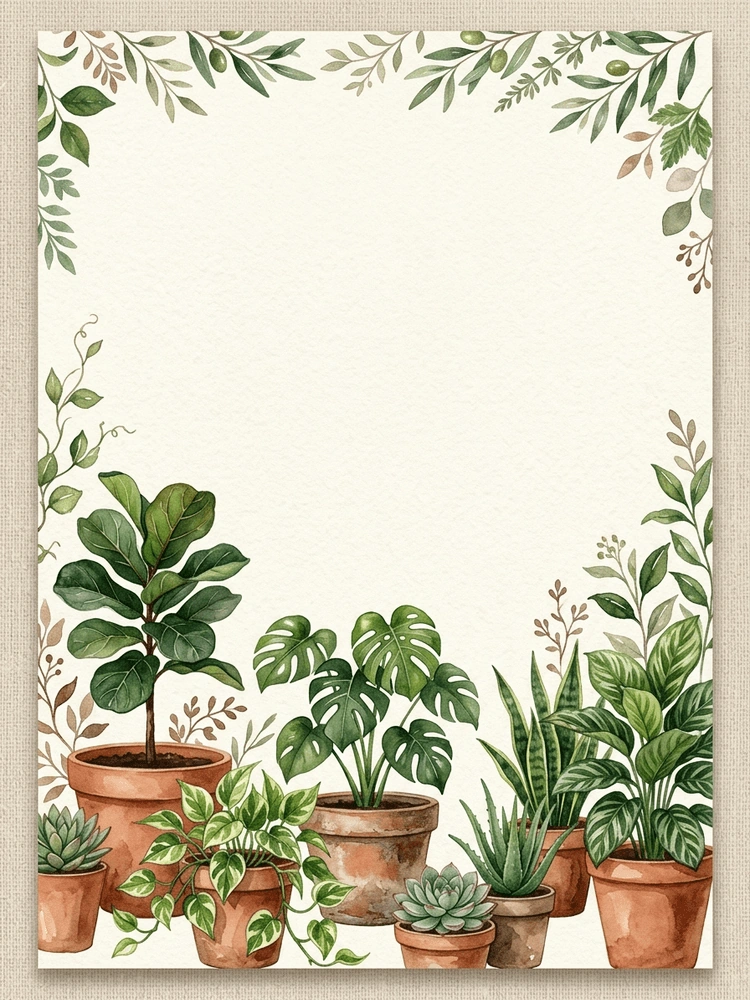 Terracotta Pots invitation template
