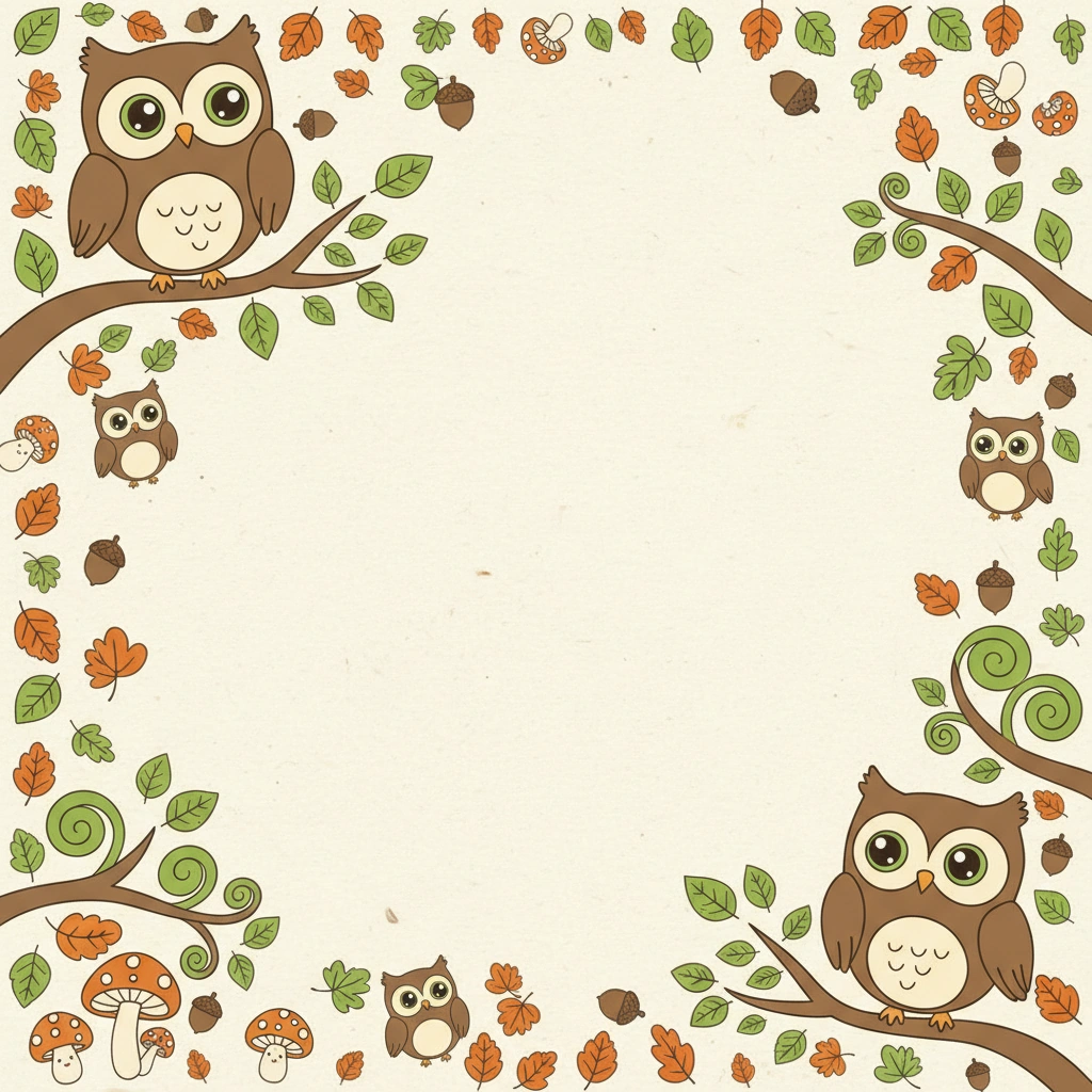 Woodland Owl — a free gold birthday invitation template on InviteDrop