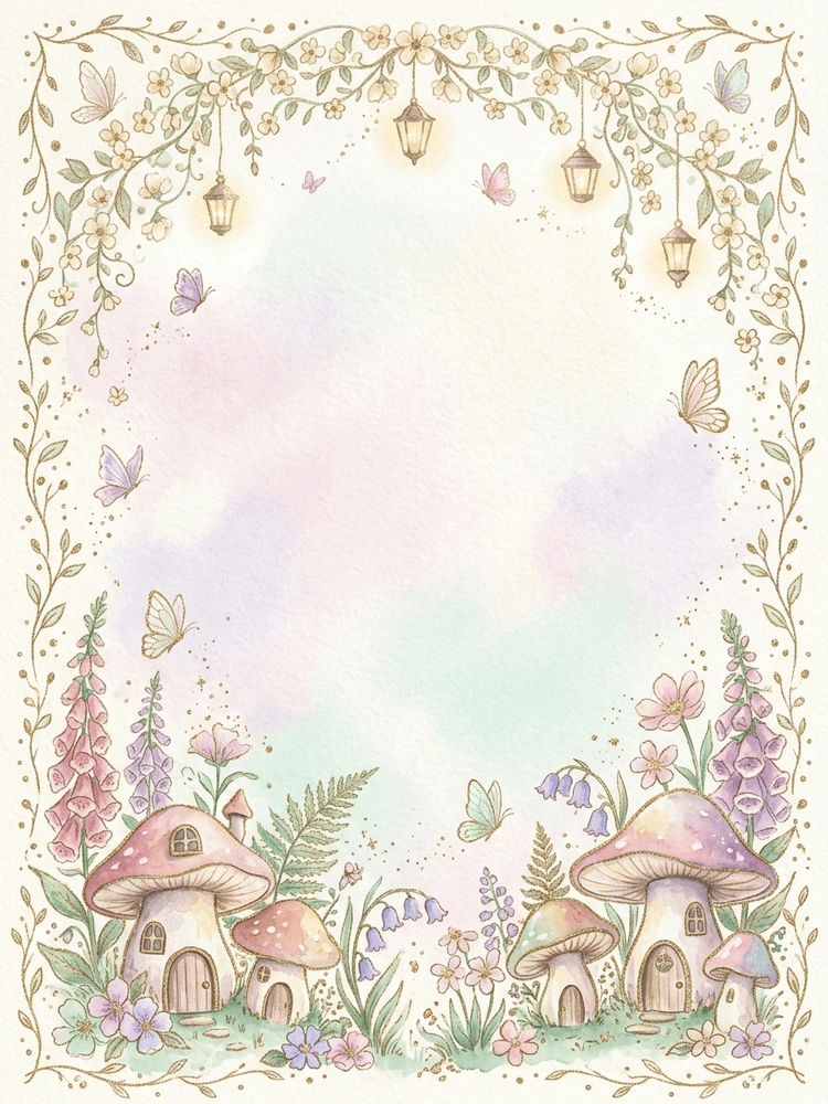 Fairy Garden — a free whimsical birthday invitation template on InviteDrop