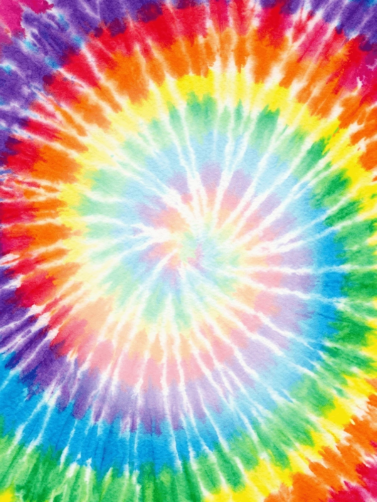 Rainbow Tie-Dye — a free pink birthday invitation template on InviteDrop