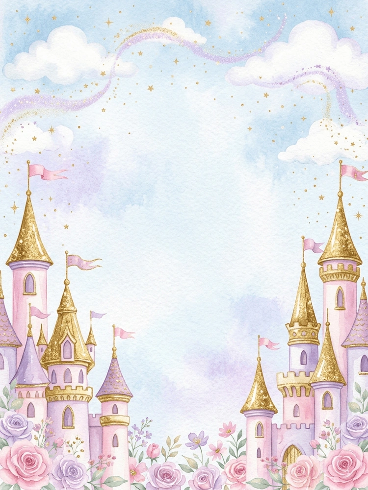Princess Castle — a free pink birthday invitation template on InviteDrop