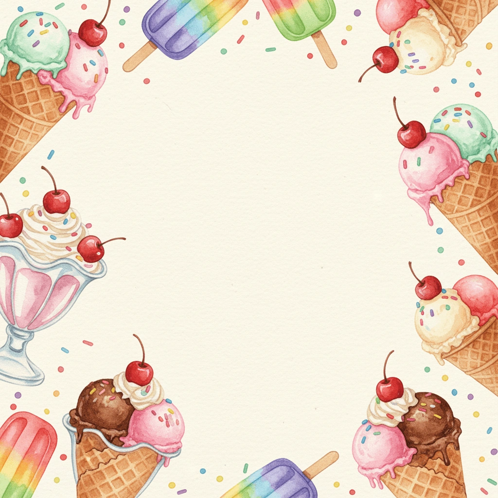 Ice Cream Parlor — a free pink birthday invitation template on InviteDrop