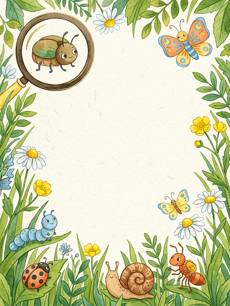 Insect Explorer — a free pink birthday invitation template on InviteDrop