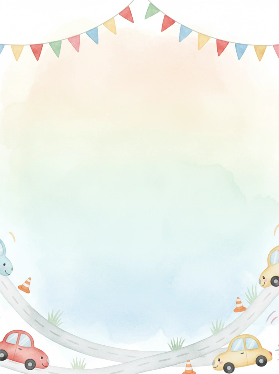 Race Cars — a free pink birthday invitation template on InviteDrop