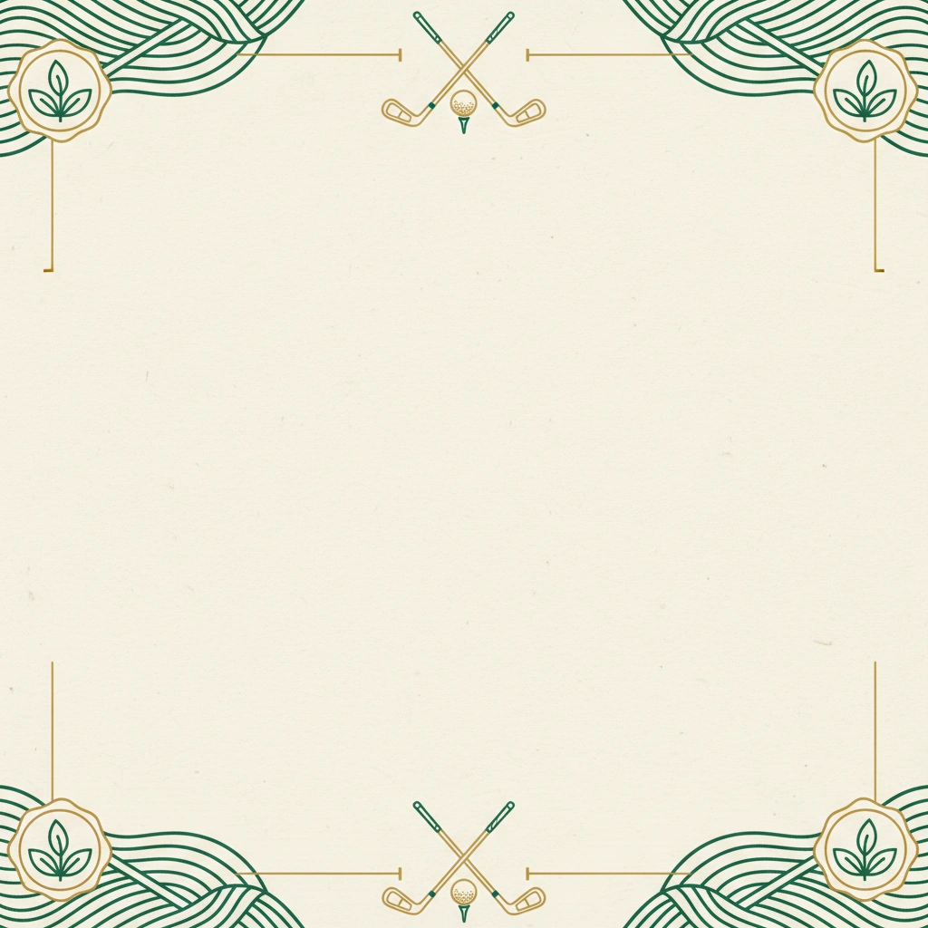 Golf Course retirement invitation template
