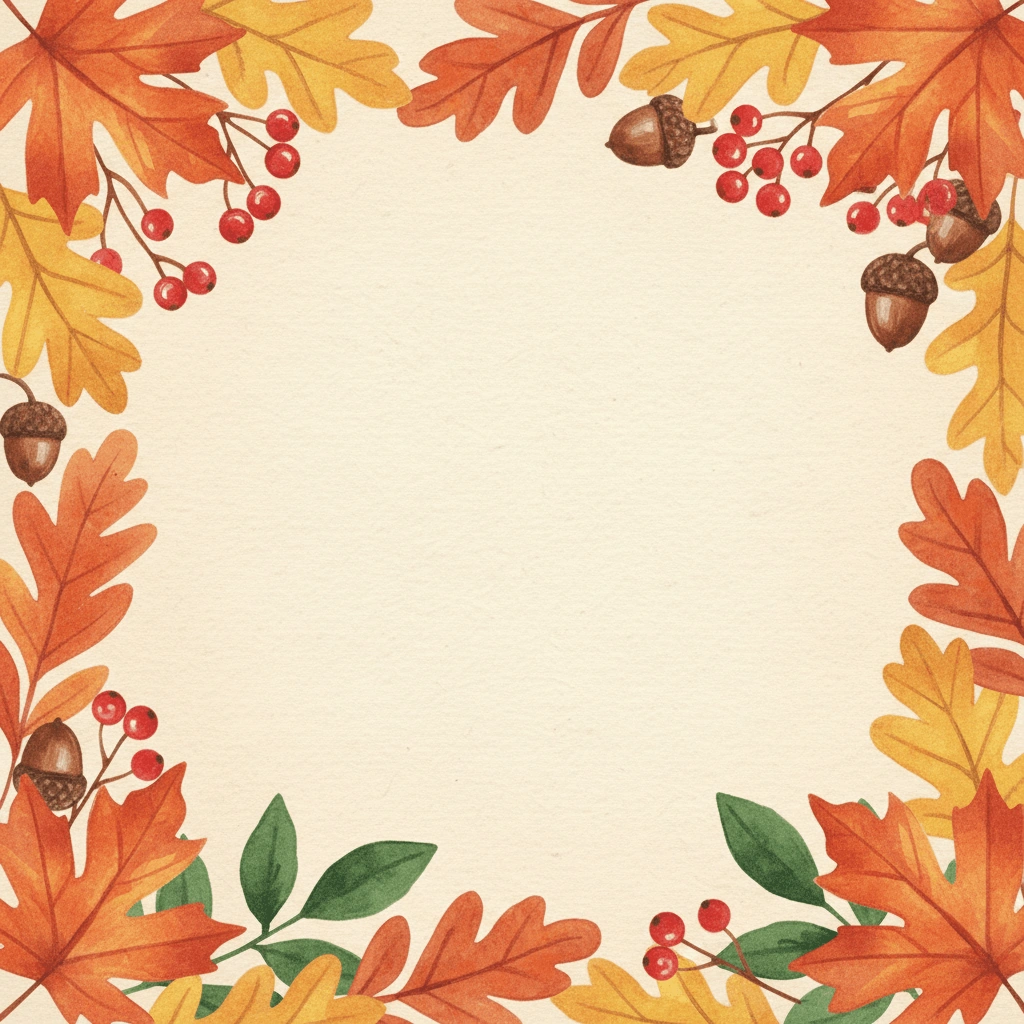 Autumn Foliage — a free classic save the date invitation template on InviteDrop
