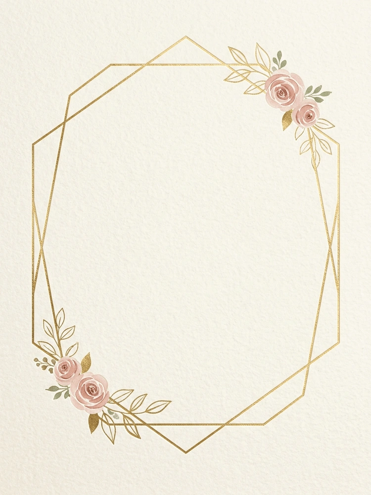 Gold Geometric — a free modern save the date invitation template on InviteDrop