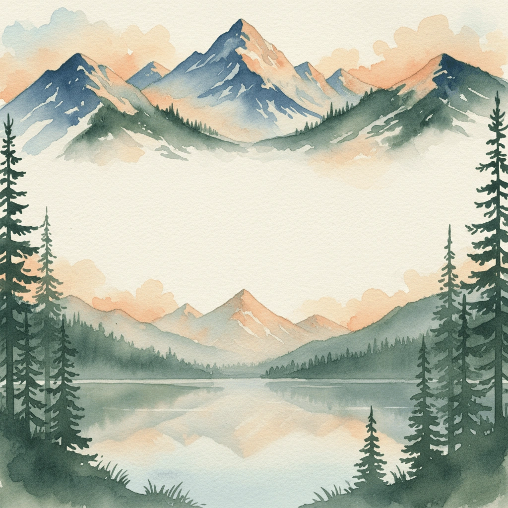 Mountain Vista — a free tropical save the date invitation template on InviteDrop