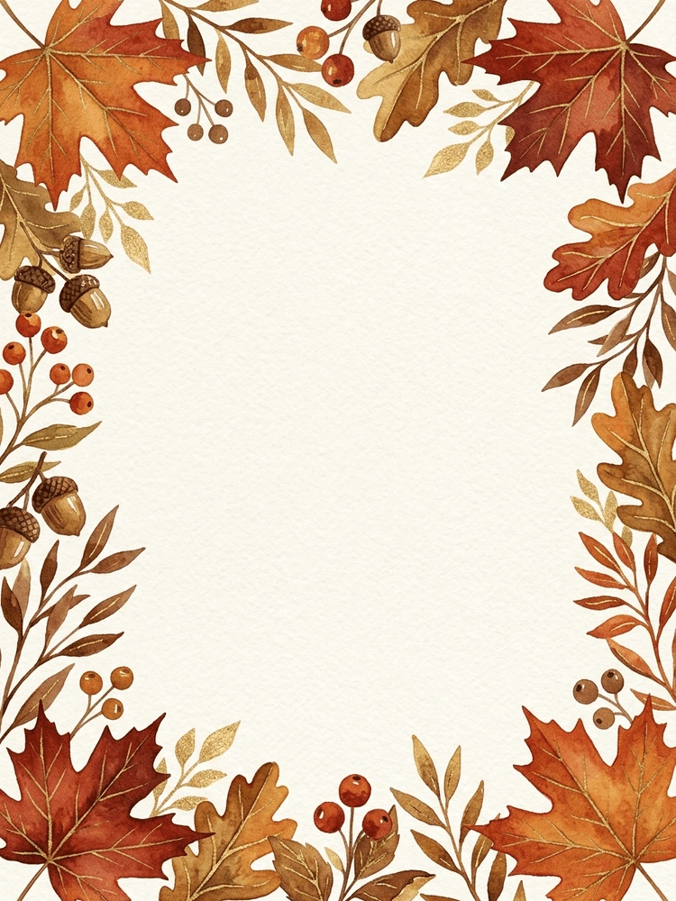 Autumn Harvest — a free classic save the date invitation template on InviteDrop