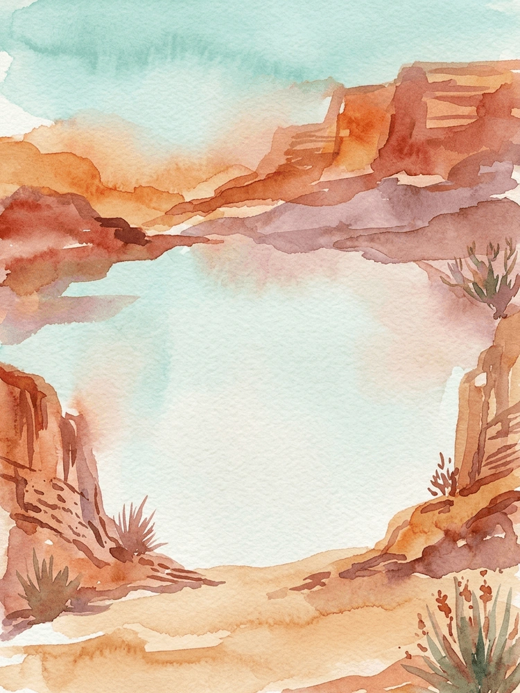 Painted Desert — a free pink save the date invitation template on InviteDrop