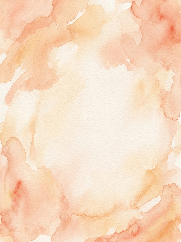 Watercolor Peach — a free green save the date invitation template on InviteDrop