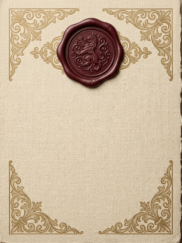 Wax Seal Linen — a free classic save the date invitation template on InviteDrop