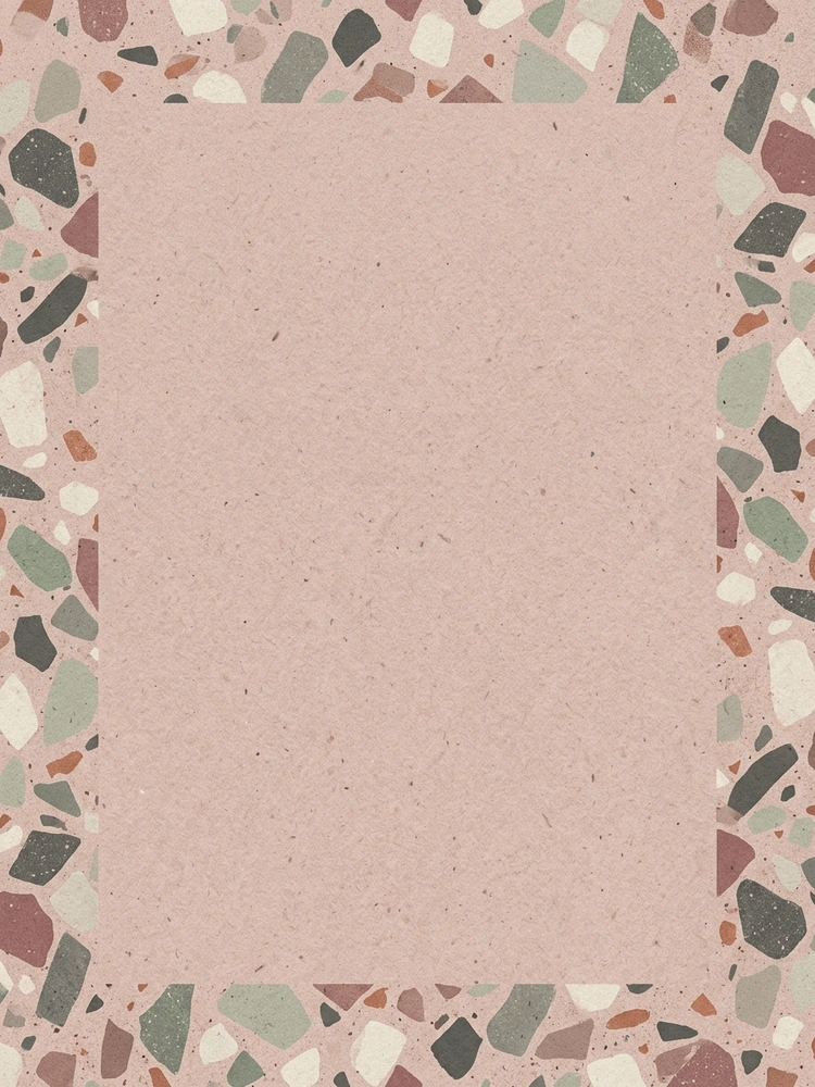 Terrazzo Rose — a free neutral save the date invitation template on InviteDrop