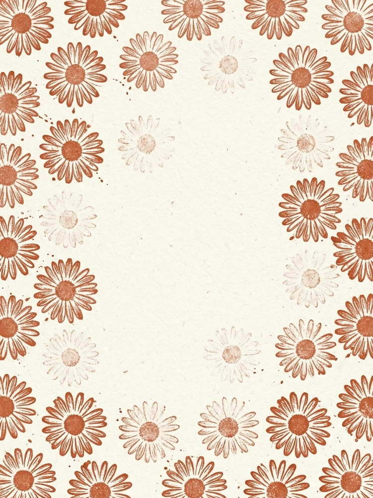Stamped Daisy — a free classic save the date invitation template on InviteDrop
