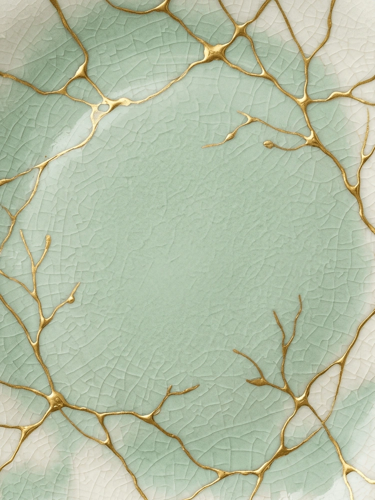 Kintsugi Bloom — a free classic save the date invitation template on InviteDrop