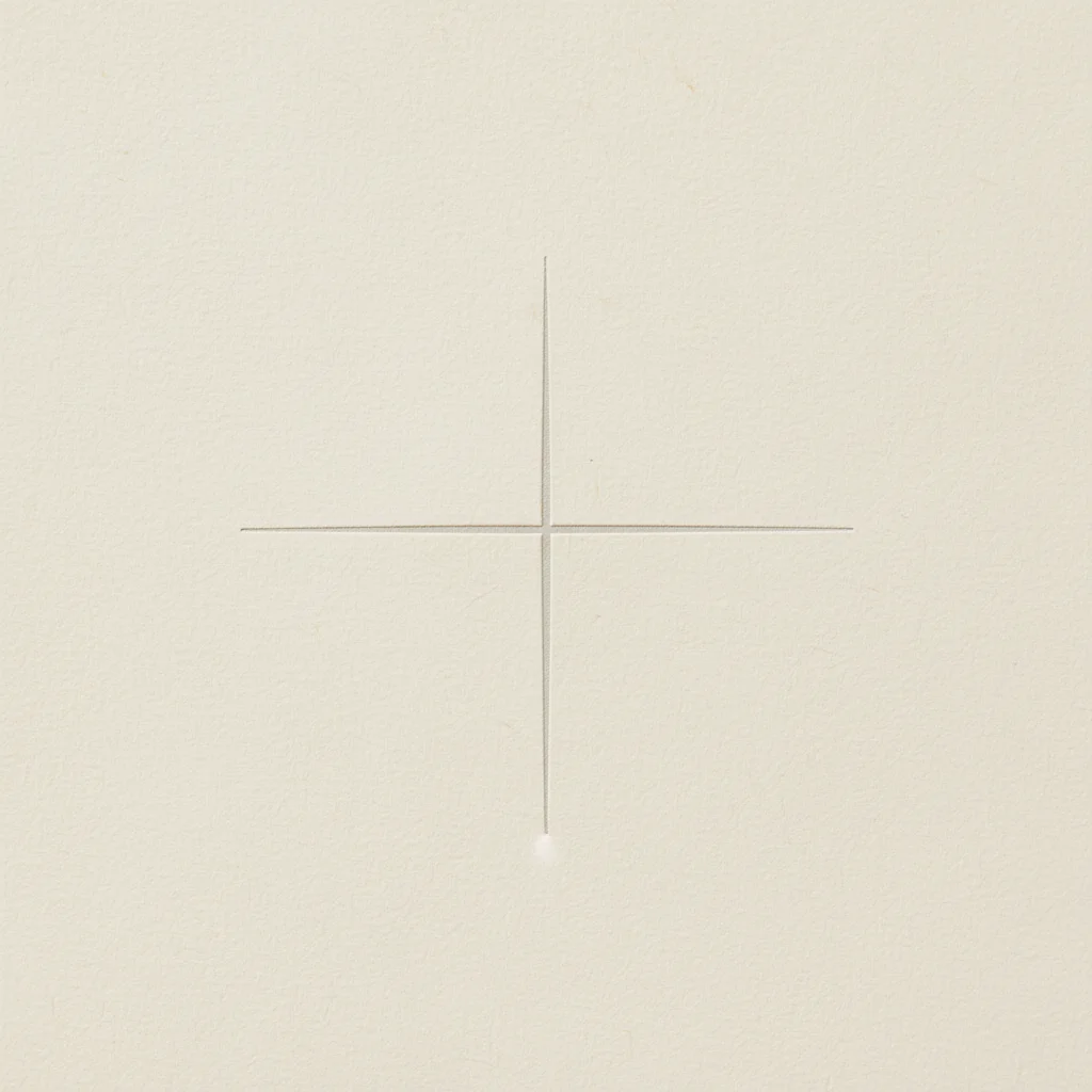 Cross Lines — a free neutral save the date invitation template on InviteDrop