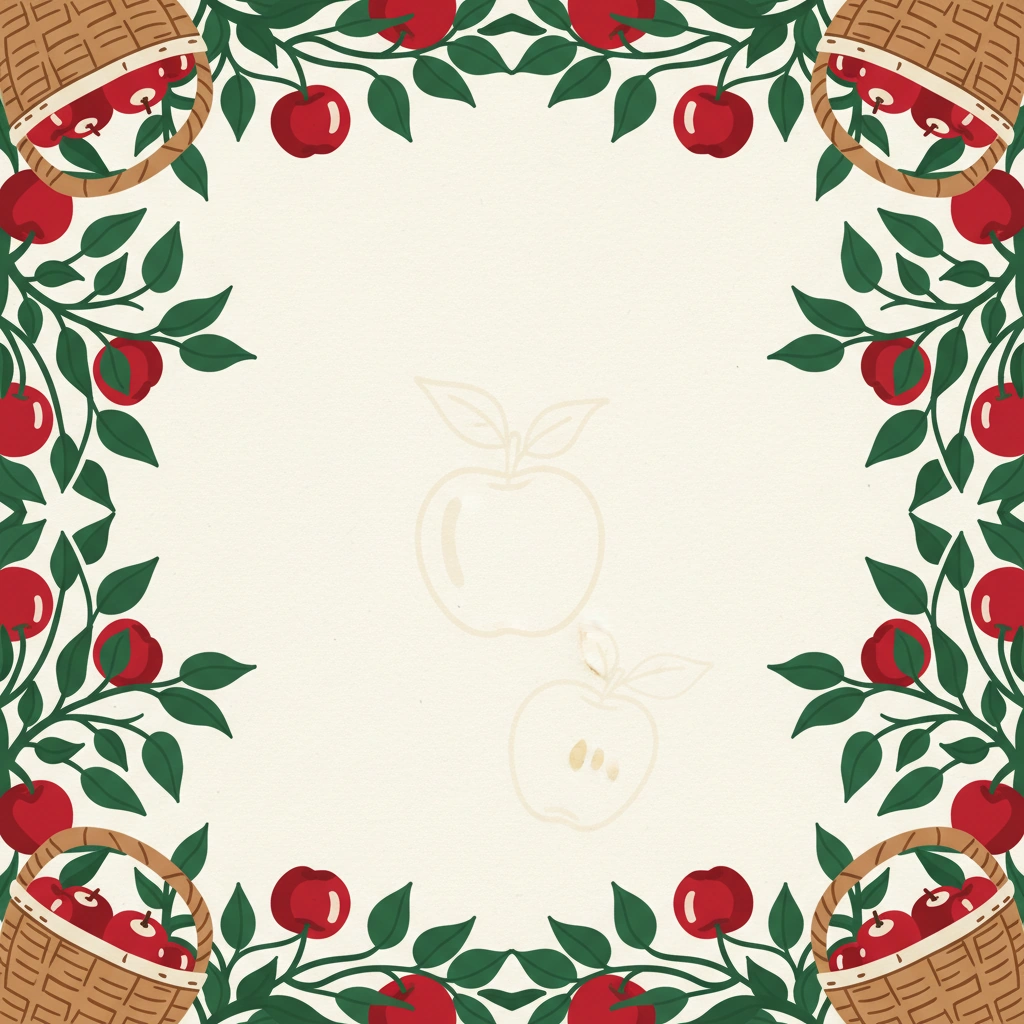 Apple Orchard dinner party invitation template