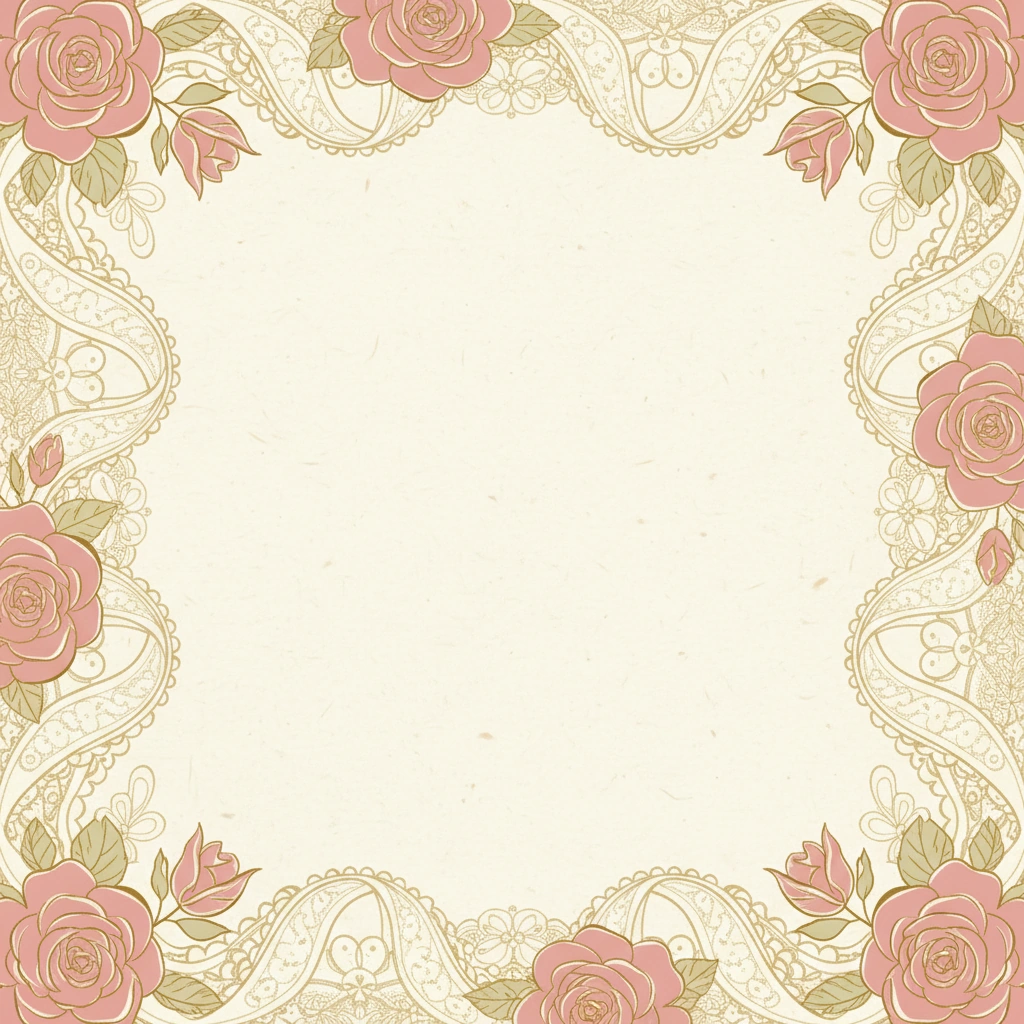 Vintage Rose sweet 16 invitation template