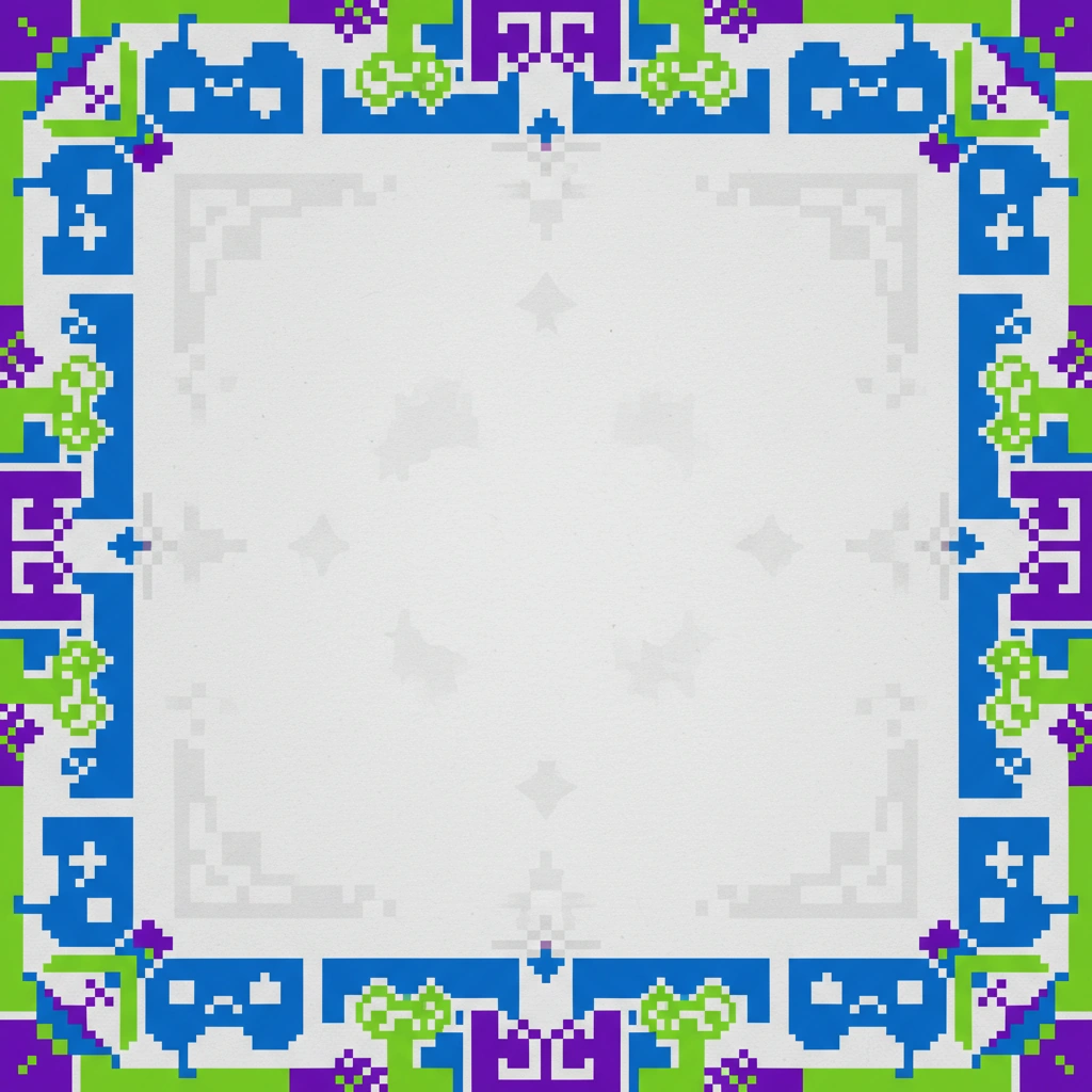 Gaming Pixel — a free purple birthday invitation template on InviteDrop