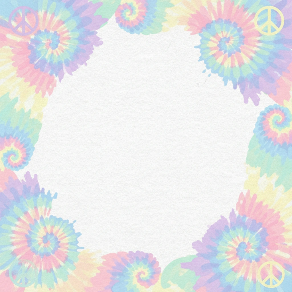 Tie Dye Swirl — a free purple birthday invitation template on InviteDrop