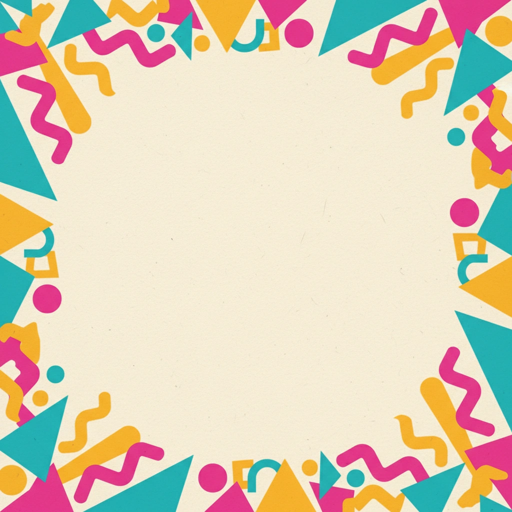 Retro 90s — a free purple birthday invitation template on InviteDrop